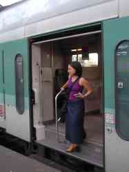 Arrival by train in Aachen